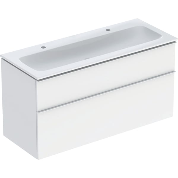 Geberit iCon Set MWT m. US, 2 Schubl. 120x63x48cm, weiß matt