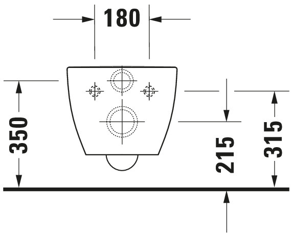 DU WWC Happy D.2 540mm, Tiefspüler, rimless, Anthrazit matt HyG+