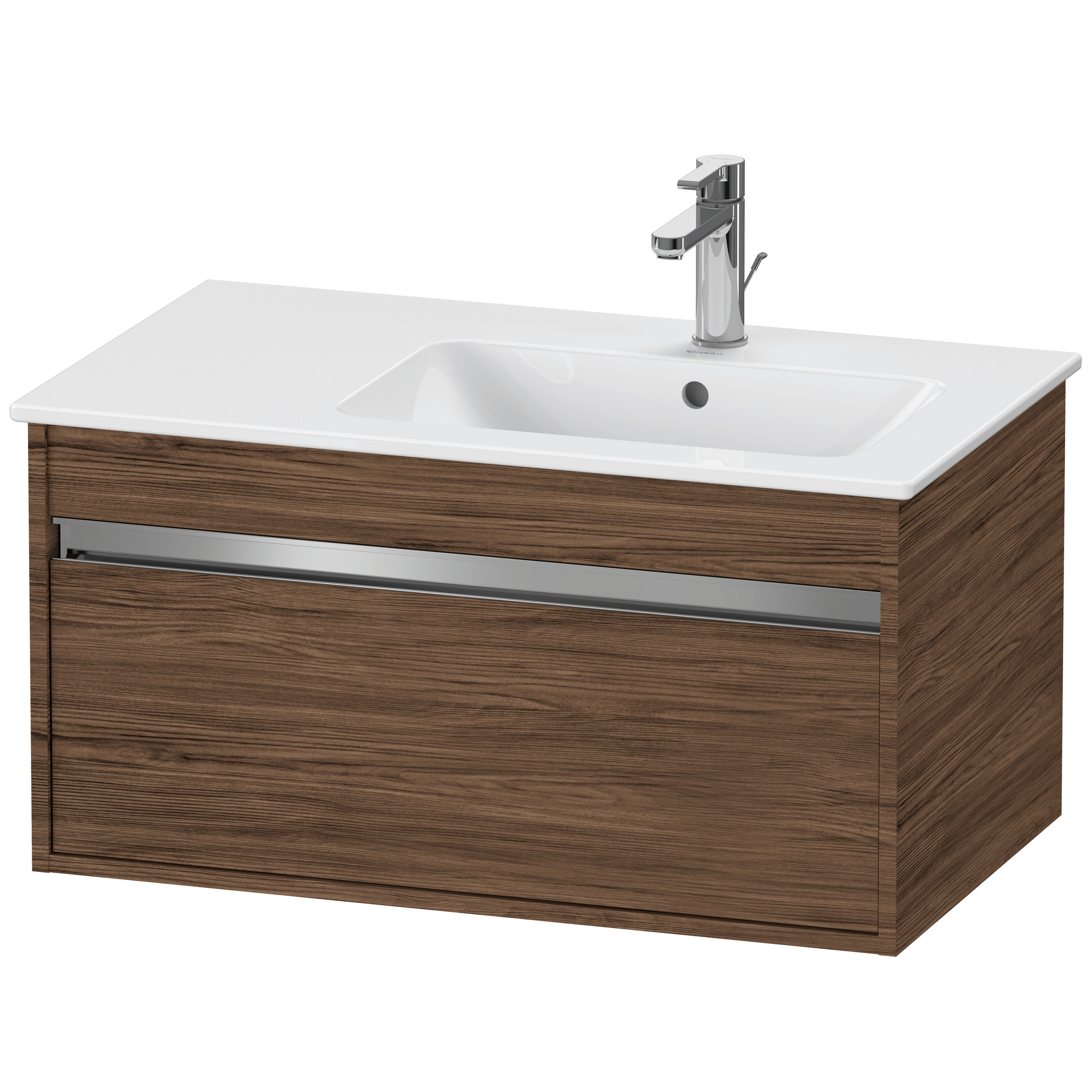 Duravit WTU Ketho f. ME by Starck, 1 Auszug 410x800x475mm, Nussbaum Dunkel