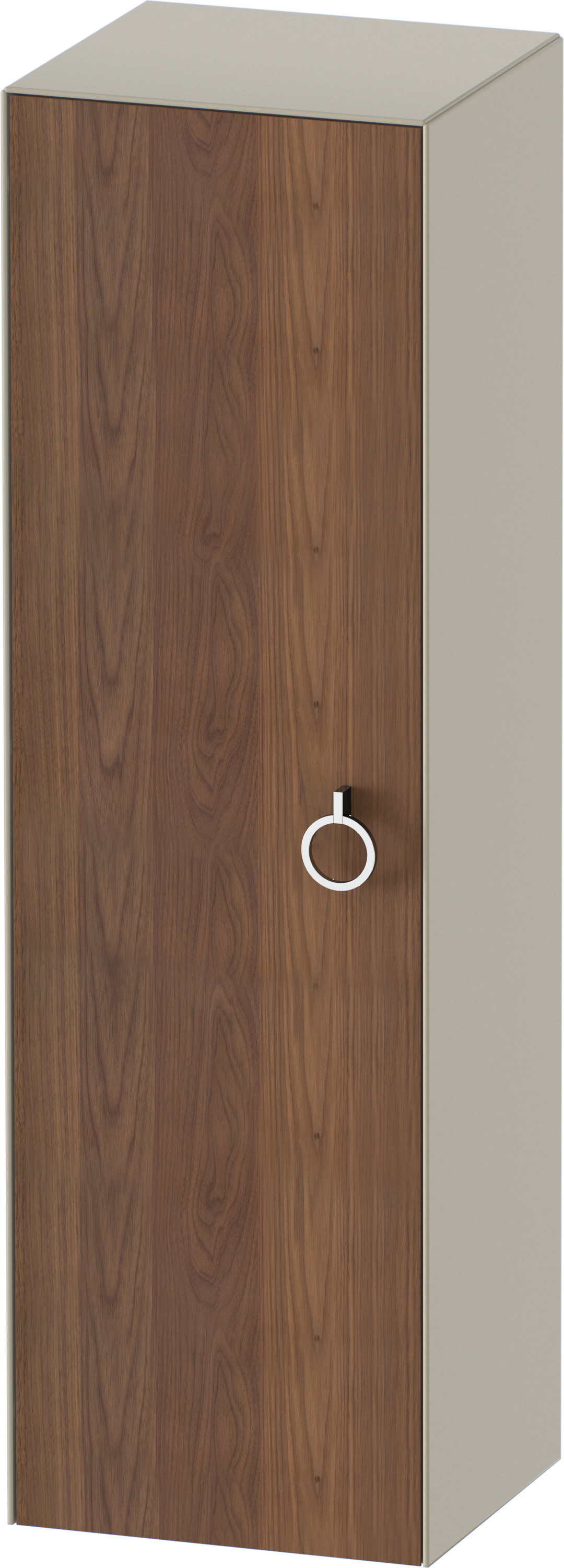 Duravit Halbhochschrank White Tulip,m.Griff TA l,1320x400x360,A.Nussb.M./Taupe Sdm