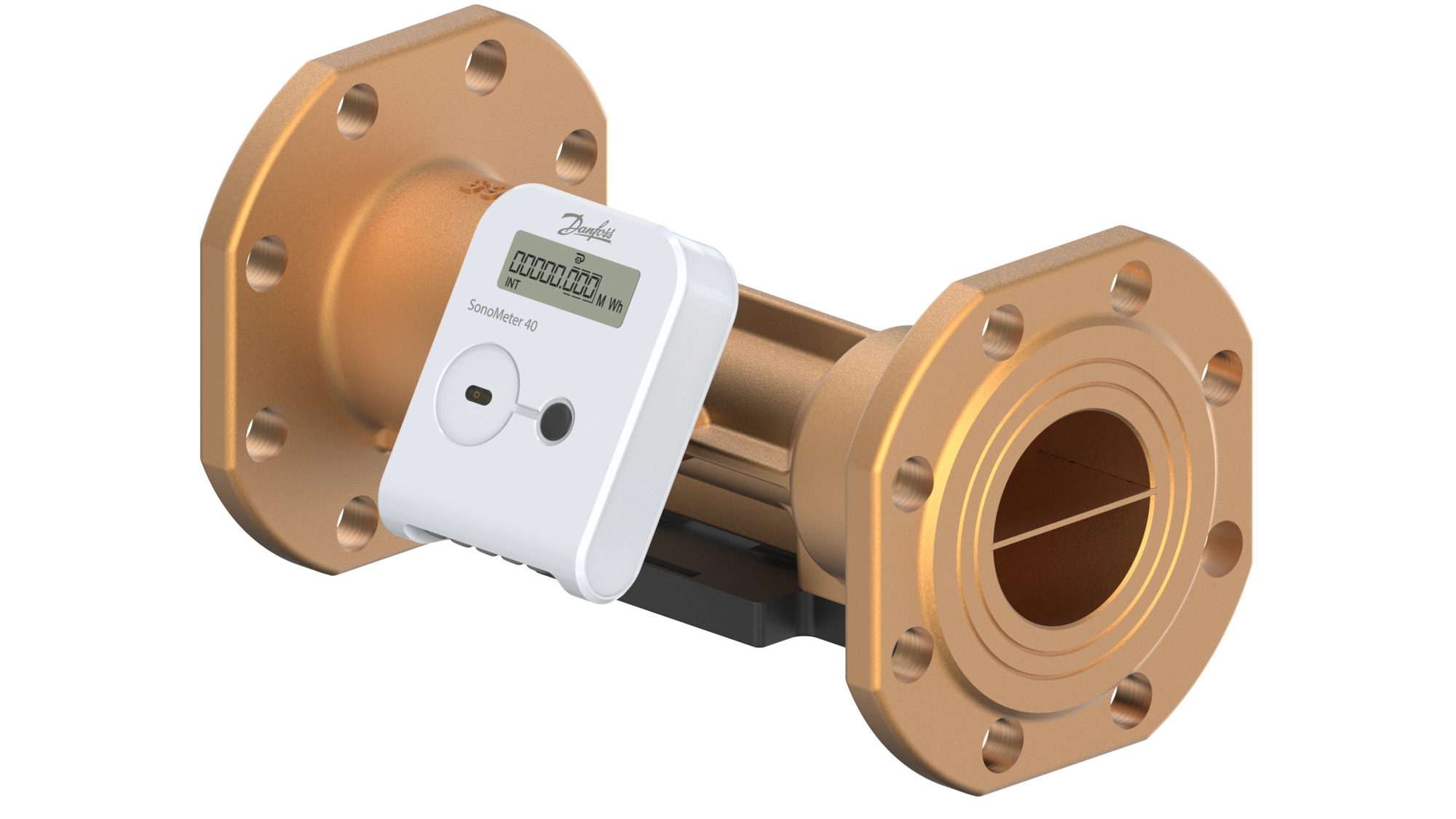 Danfoss Wärmezähler SonoMeter 40 QP25 DN65 RL PN25 Batt OMS Pu IP65 MWh