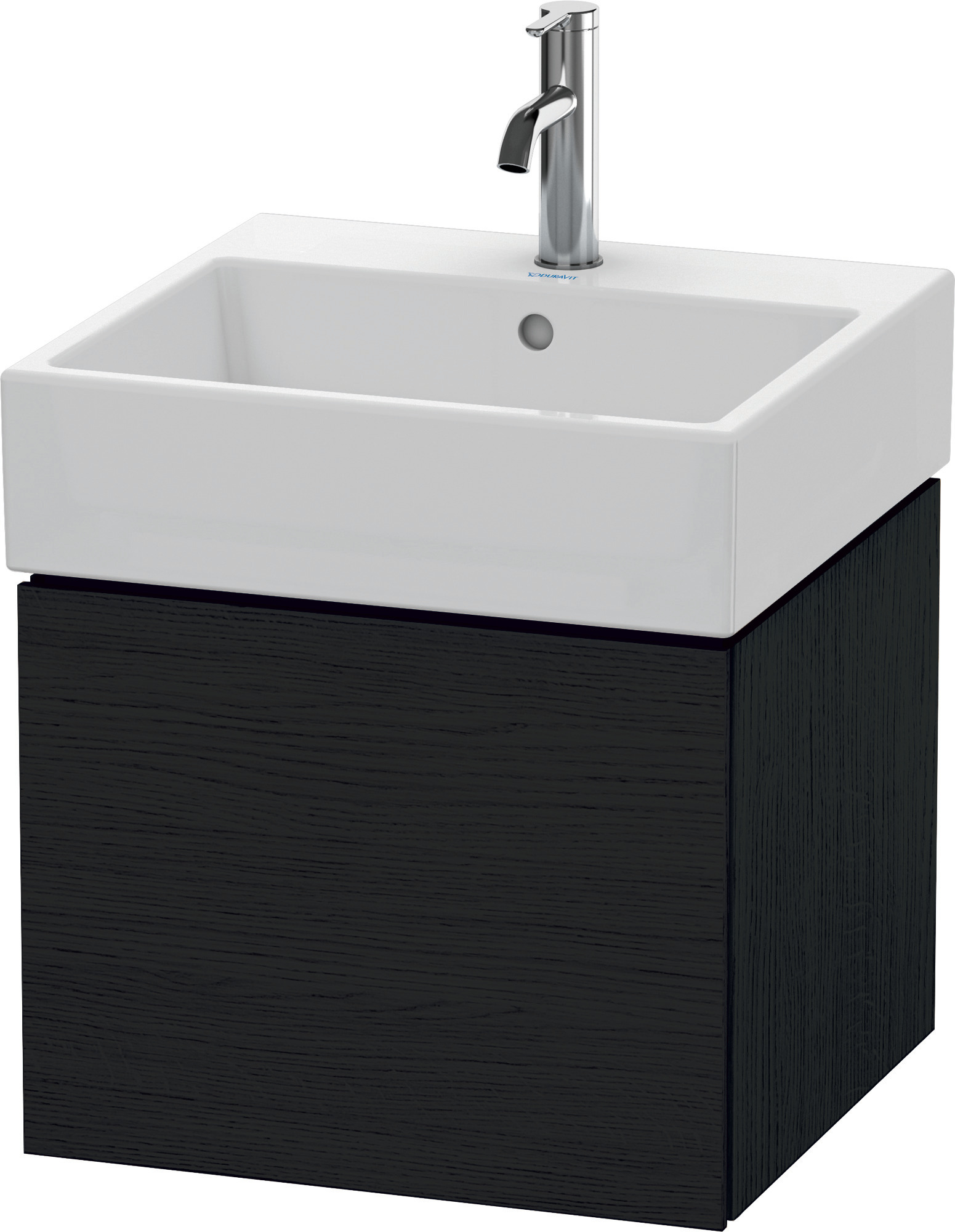 Duravit WTU L-Cube 394x484x459mm 1 Auszug, Eiche Schwarz