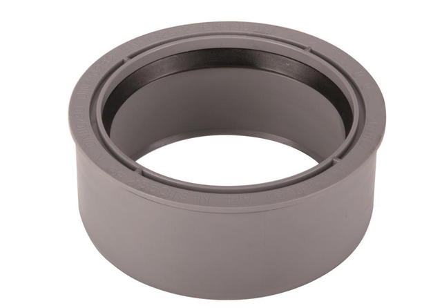 airfit Superkurz-Reduzierstück DN 110x90 aus PP, grau