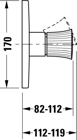 DU White Tulip Einh.-Brausemischer UP Keramikmischsystem, Chrom HG