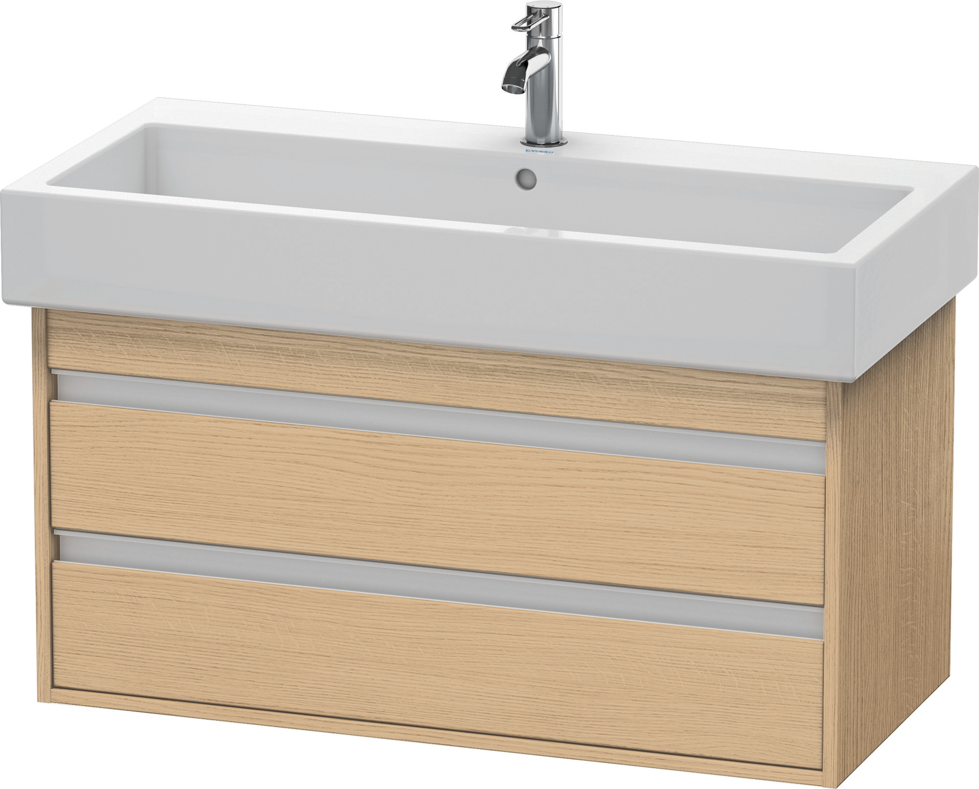 Duravit WTU wandhängend Ketho 440x950x480mm 2 SchKa, für 045410, Eiche Natur