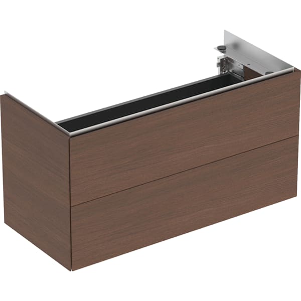 Geberit ONE Unterschrank für Waschtisch m. 2 Schubl., 89,4x46,5x39,6cm, Nussbaum Geberit ONE Unterschrank für Waschtisch m. 2 Schubl., 89,4x46,5x39,6cm, Nussbaum