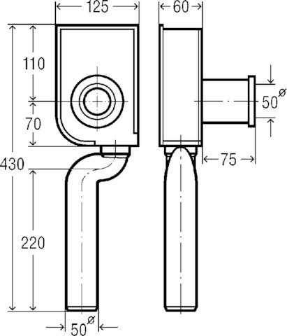 Viega Absaugeformstück 3235 in 50x50mm Kunststoff weiss