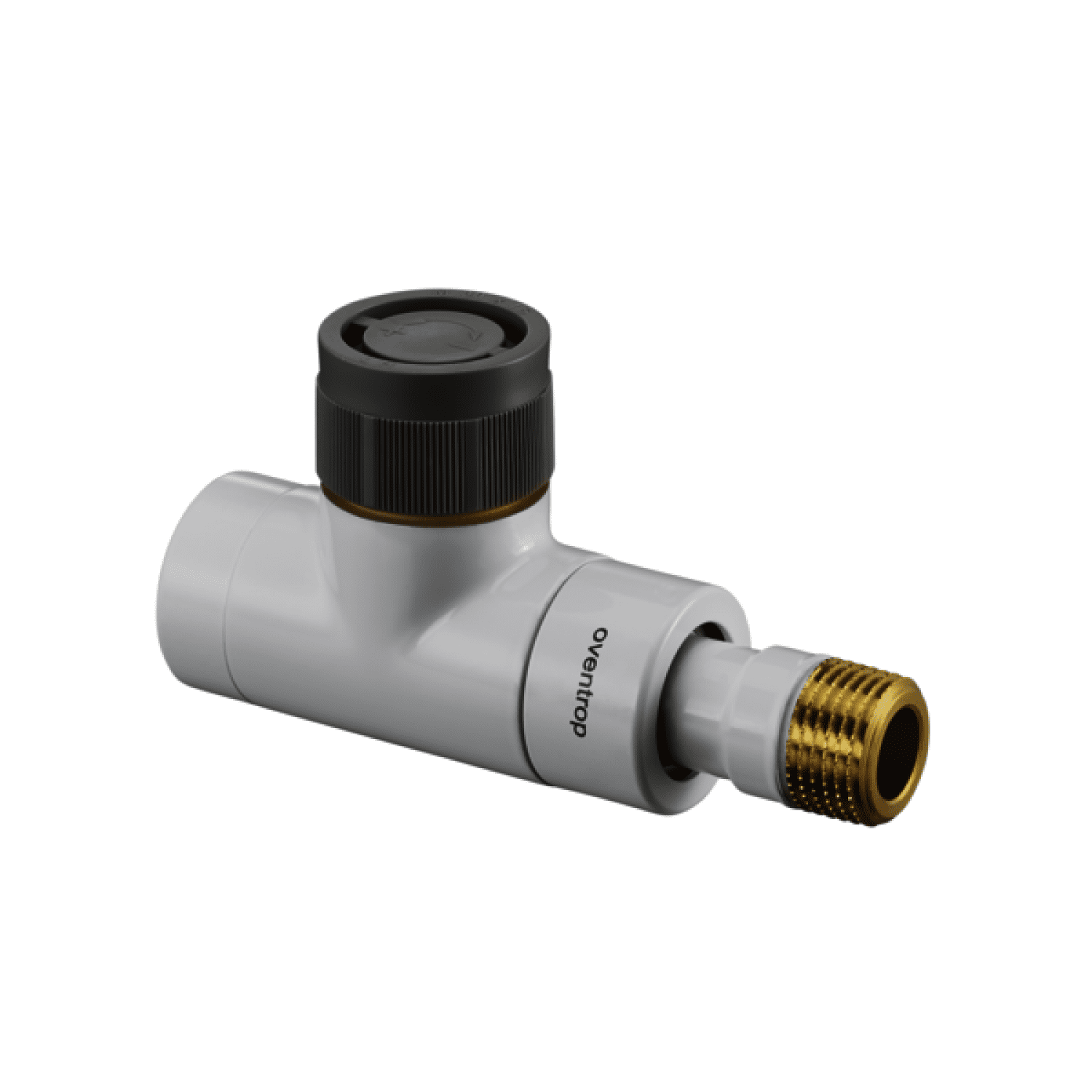 OVENTROP-Thermostatventil "EQ" DN15, Dg, weiß, mit "Q-Tech"