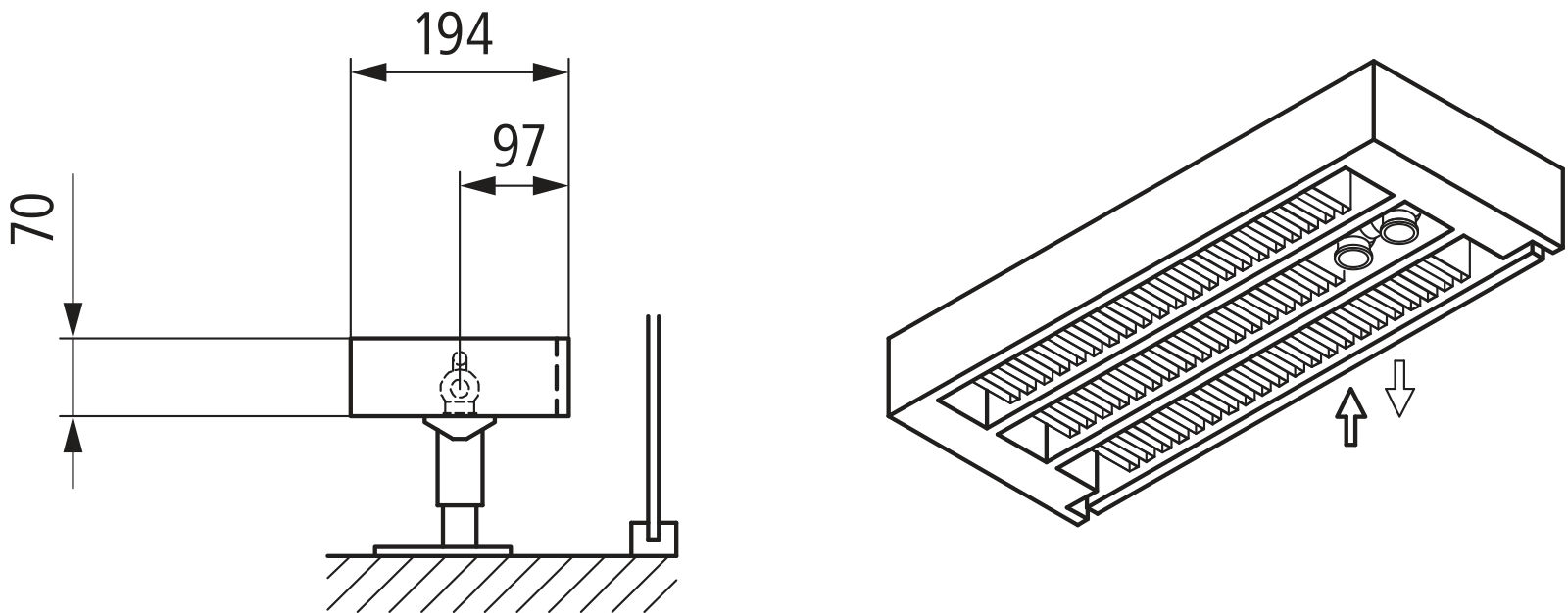 Kermi L-Kon S Typ33 BH210x194x2000mm QN2864, weiß, 6bar, m. Abd., AB Uni.,VE8