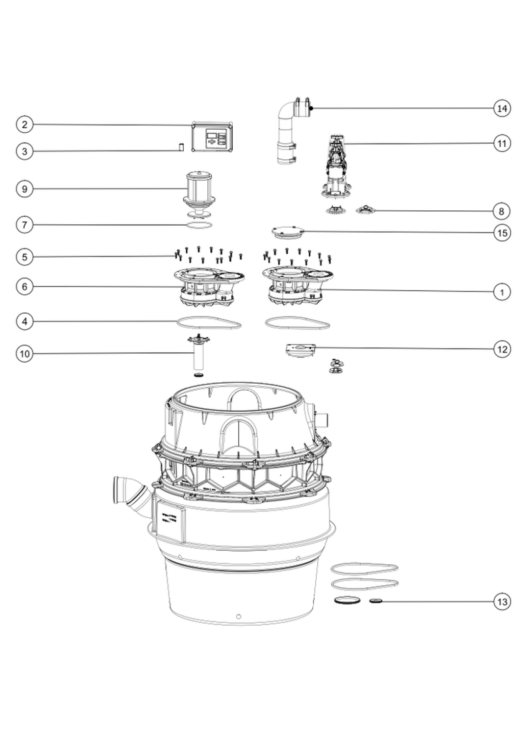 KESSEL-Pumpstation Aquapump XL Tronic, SPF 1500-S3, niedrigster Einbau