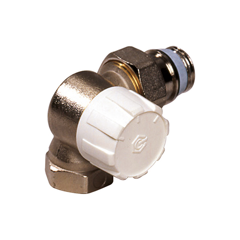 Flamco Thermostatventil Winkeleck links DN15 mit Voreinst., Rp1/2 x G1/2a, M30x1,5