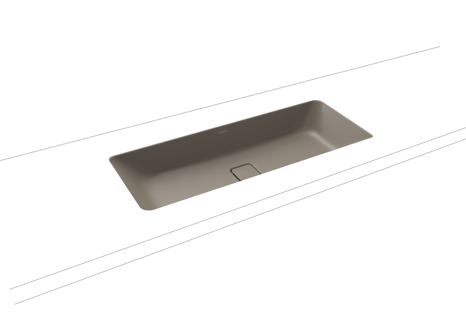 KA WB CONO UNTERBAUWASCHTISCH Mod.3088, 869x382mm,warm grey 60,PEFF,AD,oÜL