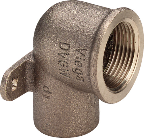 Viega Wandscheibe 94472G mit zwei Ösen in 18mm x Rp1/2 Rotguss