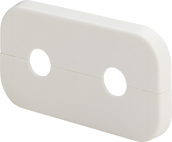 Viega Doppelrosette 1079.6 in 110x60x10x15mm Kst. weiss RAL 9010