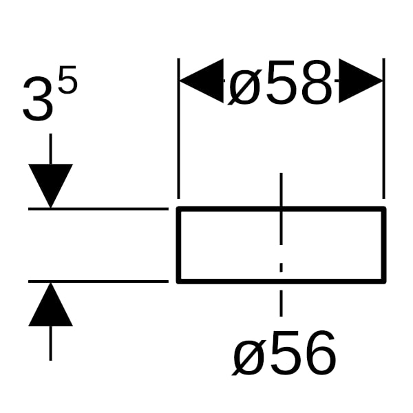 Geberit PE Schutzkappe für Rohrende d56