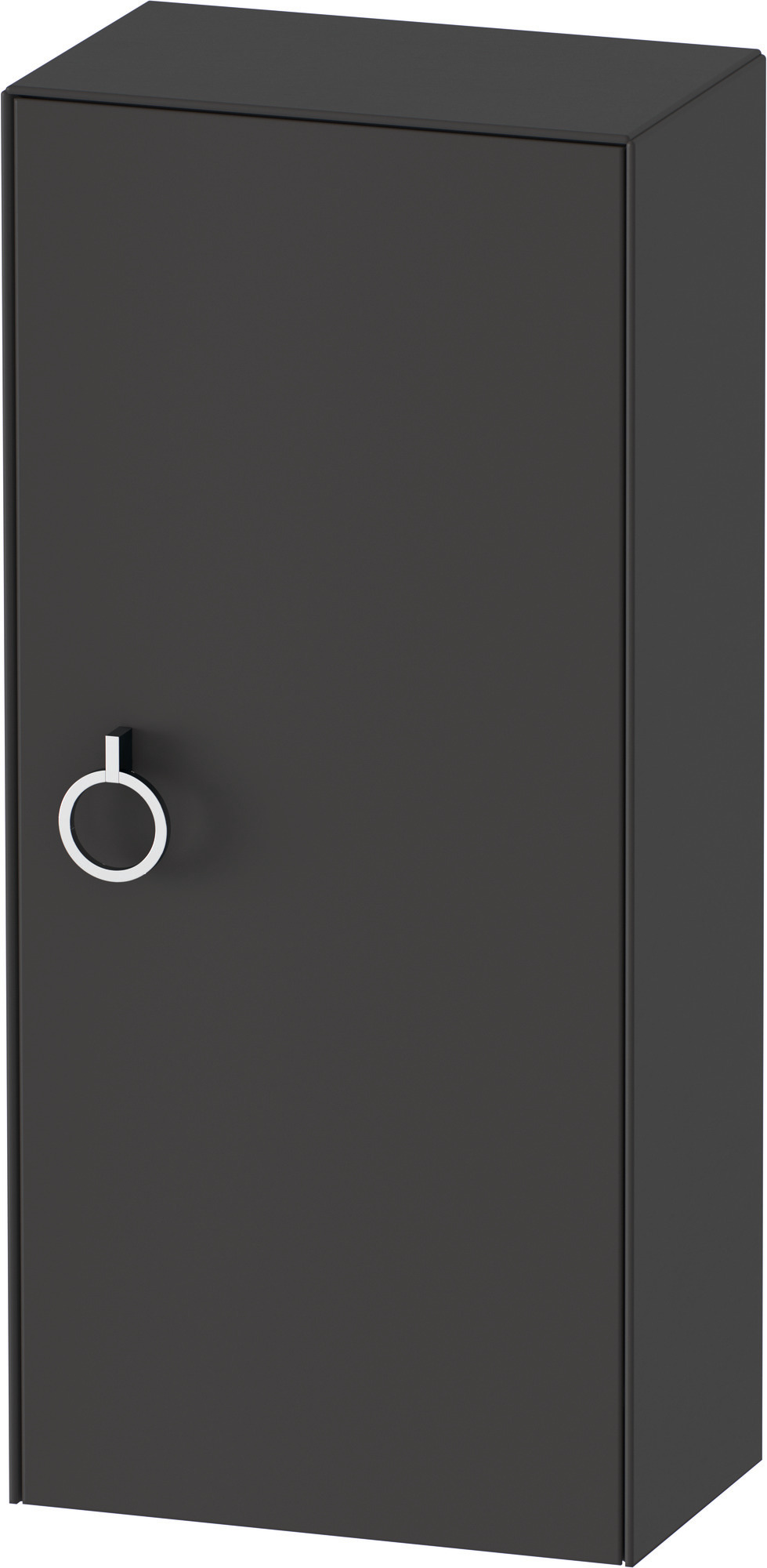 Duravit Halbhochschrank White Tulip,m.Griff TA r.,880x400x240,Graphit Seidenmatt