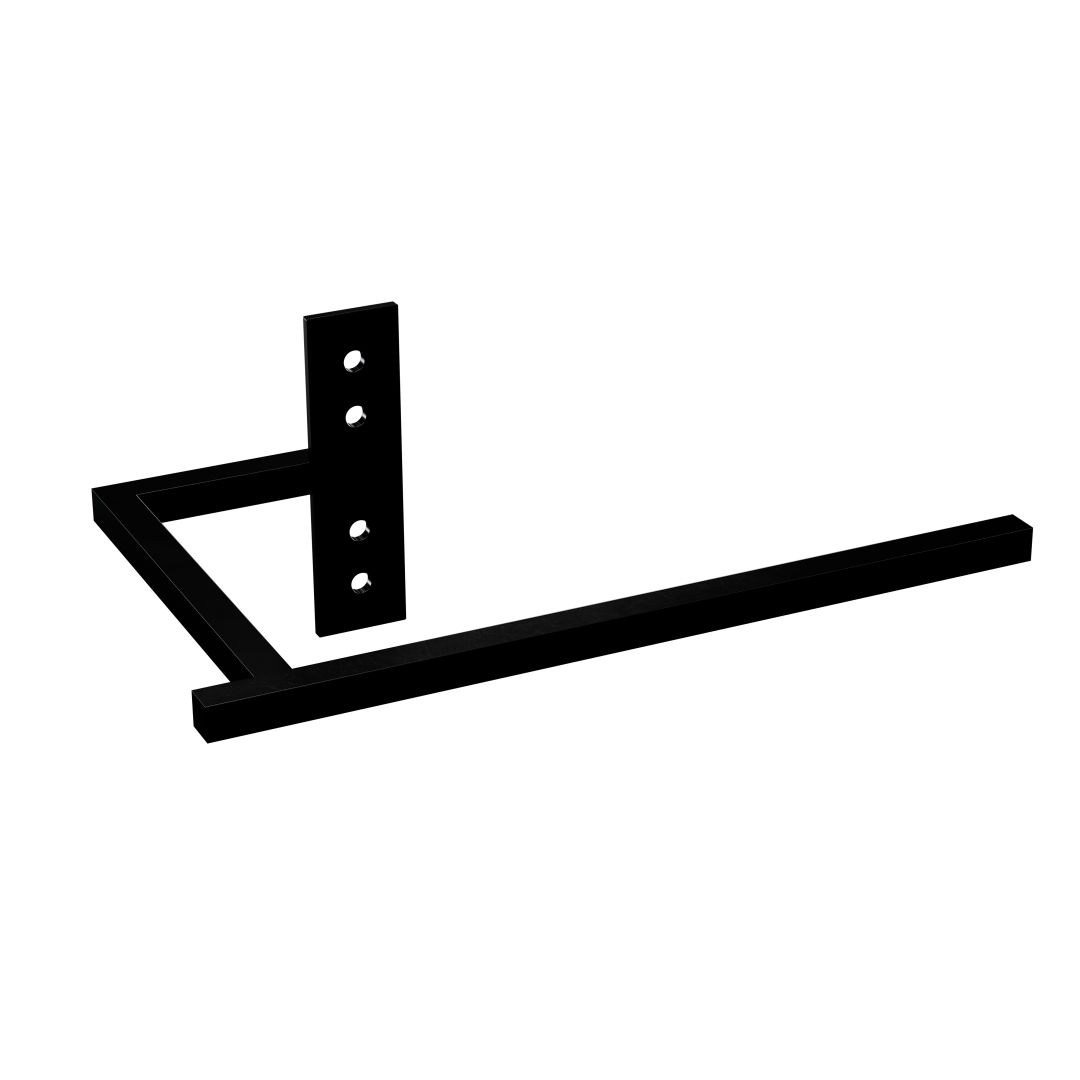 Kermi Handtuchbügel kurz RAL 9005 Abmessungen: 240 mm, Tiefschwarz