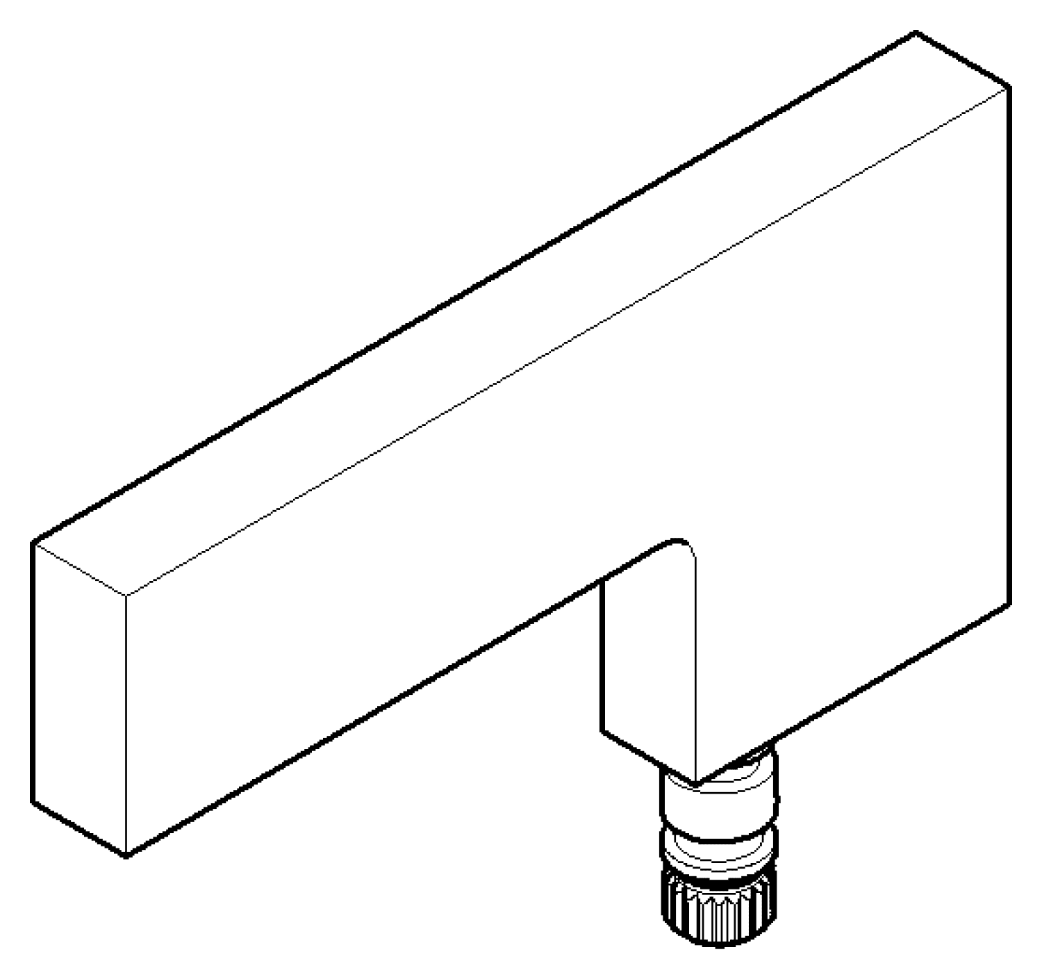 DO Griff für Spültisch Stand ERSATZTEILE 092068001 85 x 61 x 9 mm Chrom