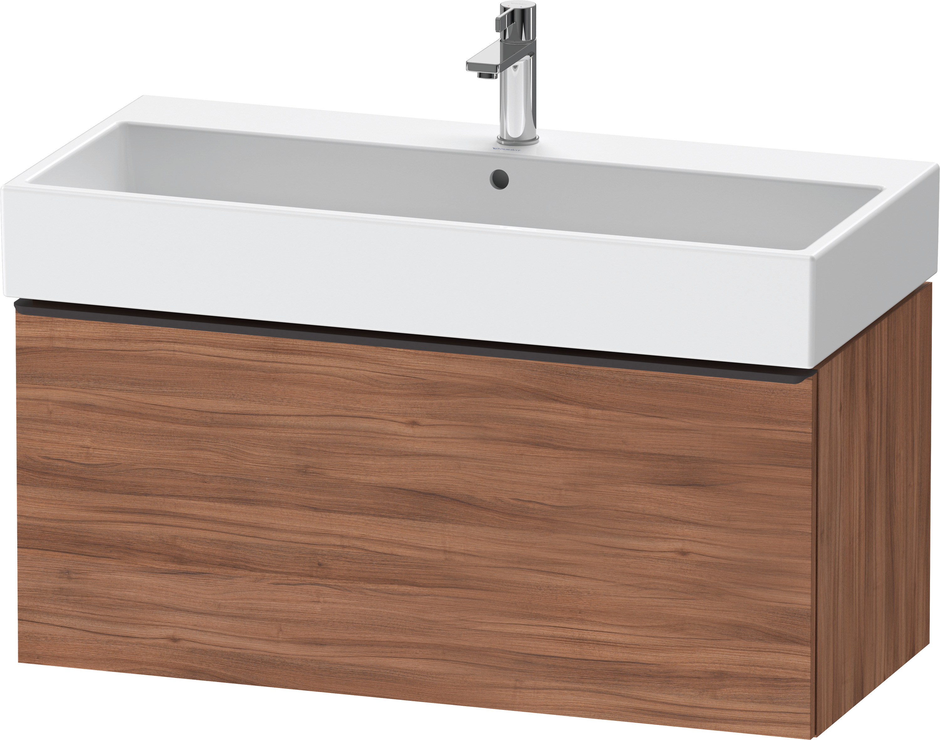 Duravit D-Neo WTU,Wdh,Ausz:1,Gr:Diamant Schw. 984x442x440mm,Nussbaum Matt, Dekor
