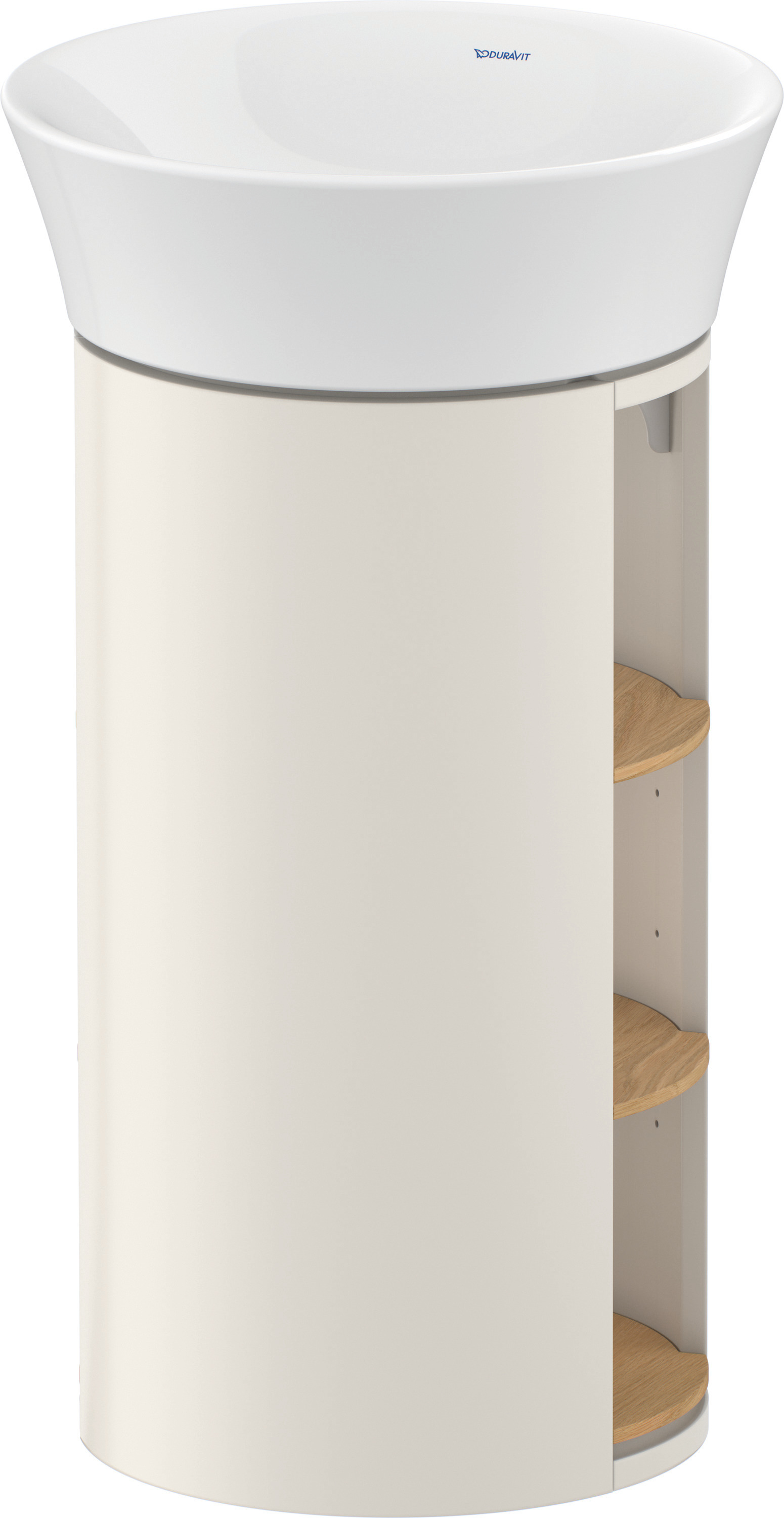 Duravit WTU White Tulip bodenst. 751x350x410mm, Eiche N.M./N.Weiß Sdm.