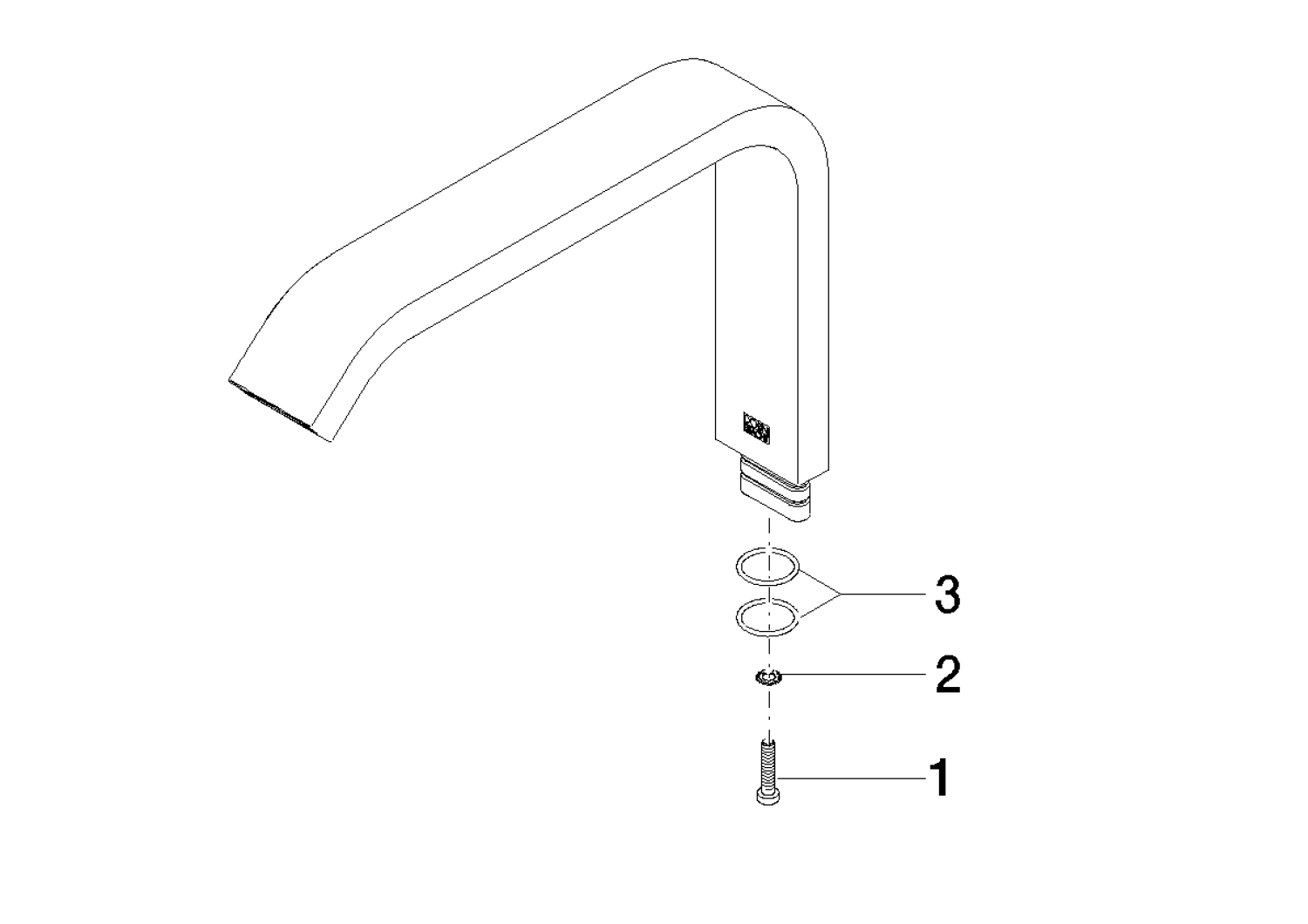 DO Auslauf ERSATZTEILE 90282224500 220 mm Platin gebürstet
