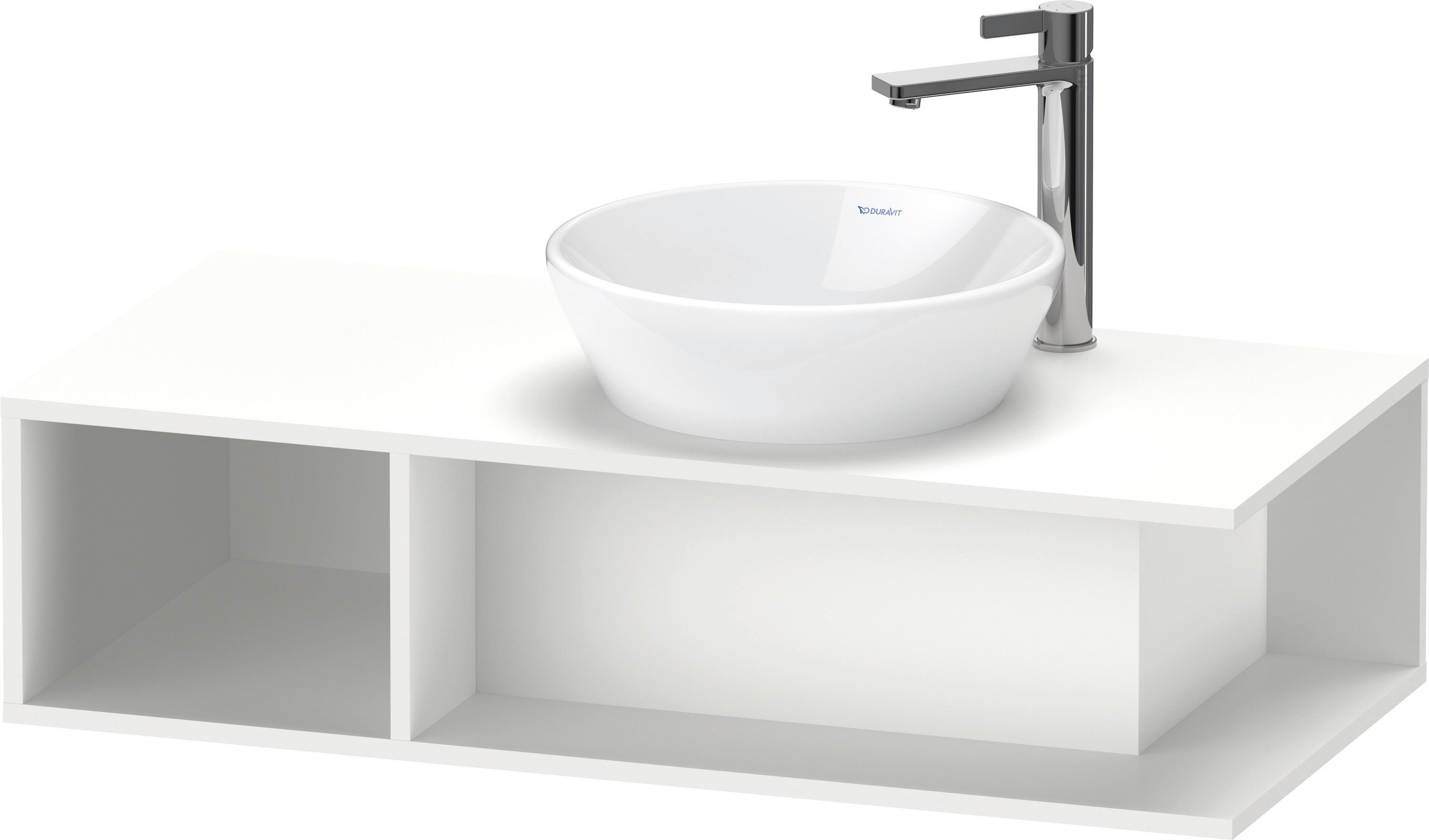 Duravit D-Neo WTU wandh.,1 offenes Fach l., 260x1000x480mm, Weiß Matt
