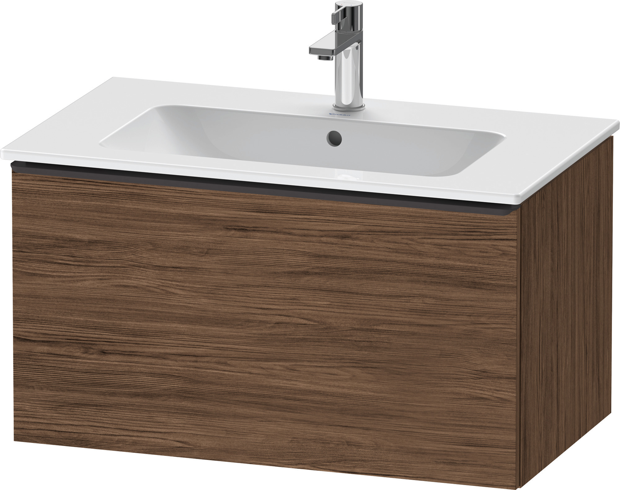 Duravit D-Neo WTU,Wdh,Ausz:1,Gr:Diamant Schw. 810x462x440mm,Nussbaum Dunkel Matt,Dekor