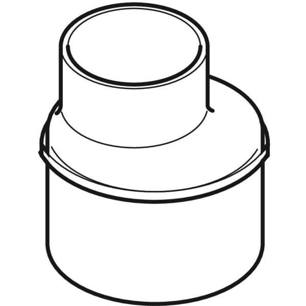 Geberit Silent-db20 Reduktion exzentrisch d110/90