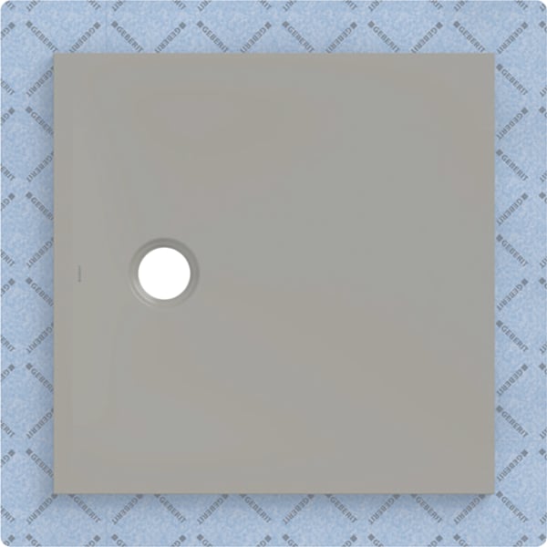 Geberit CleanFloor30 Duschfläche 80 x 80 cm integriert, mit Dichtvlies, grau matt
