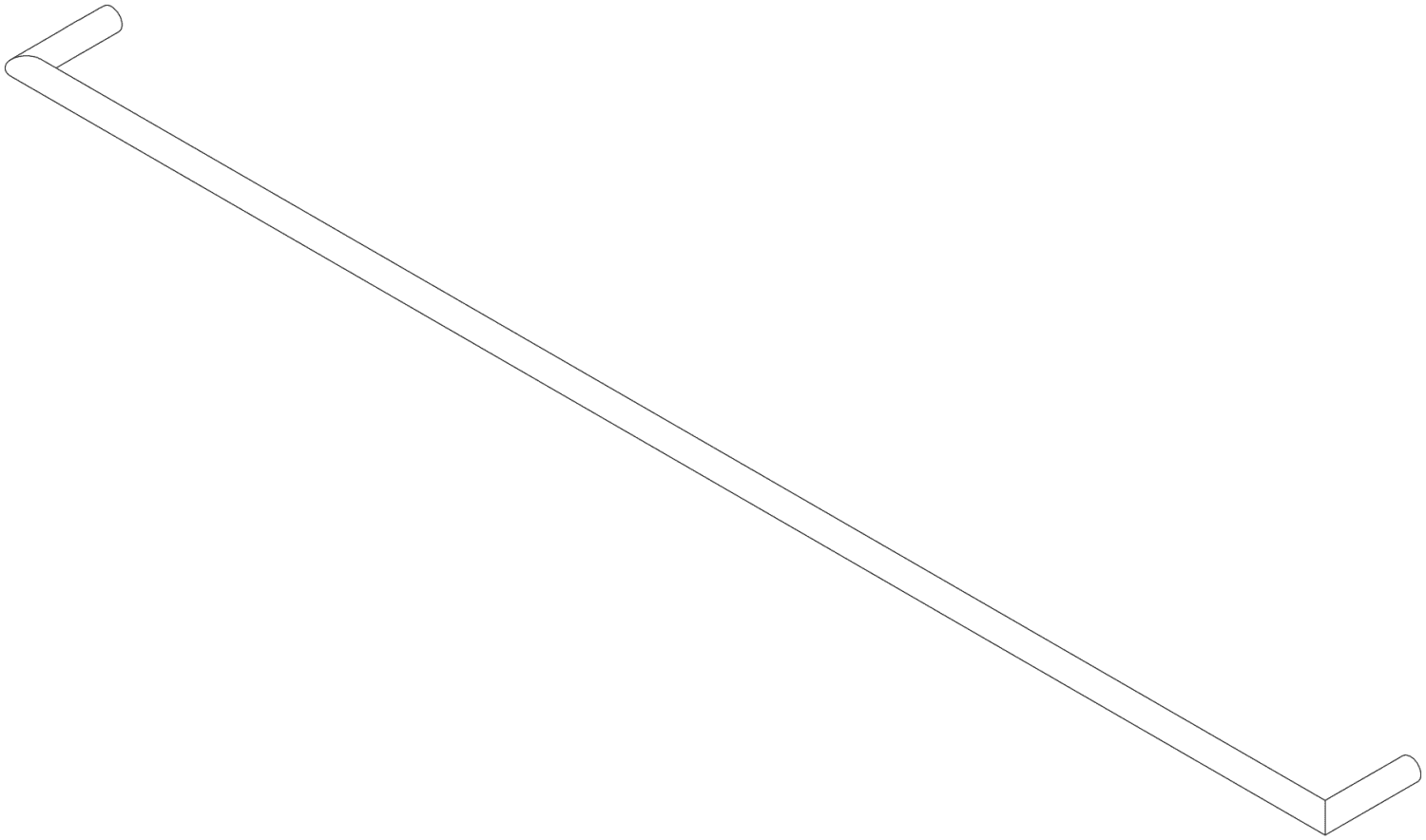 DO Halter ERSATZTEILE 05282262300 813 x 13 x 59 mm Chrom