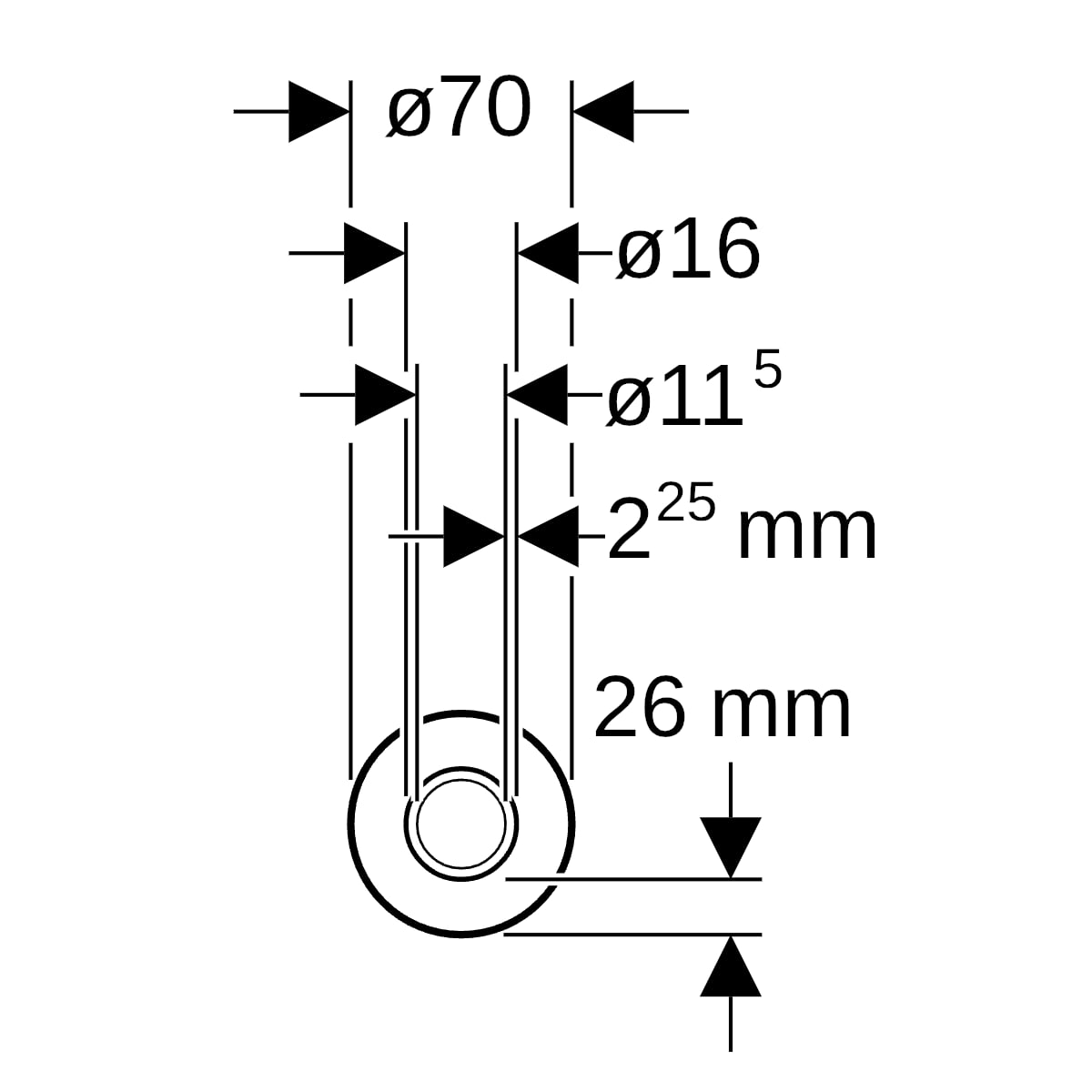 Geberit Mepla Systemrohr ML, rund vorgedämmt d16 L25m, Dämmung 26mm