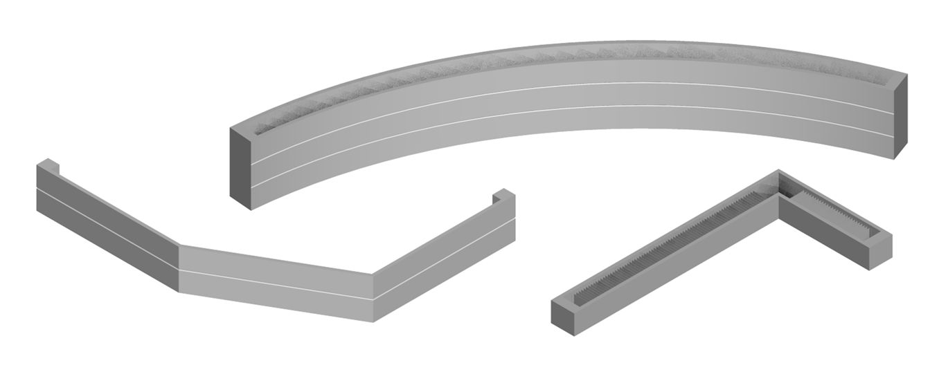 Kermi Konvektor Typ22 BH140x122x1800mm QN1309,weiß,6bar, m. Abd., AB Uni.