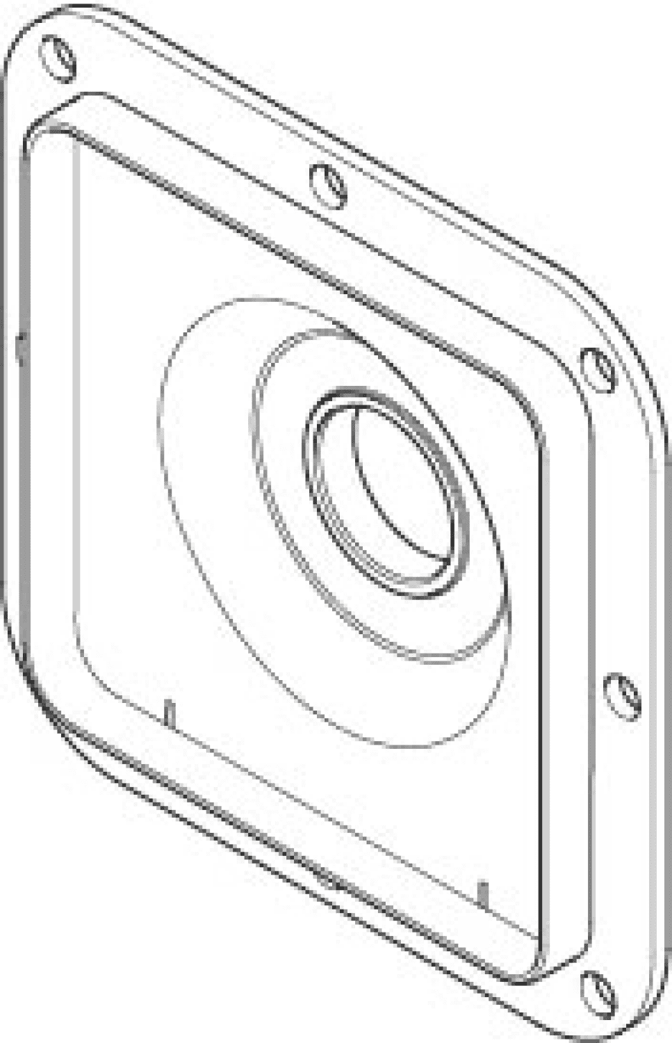 DO Aufnahme ERSATZTEILE 091212205 85 x 85 x 18 mm