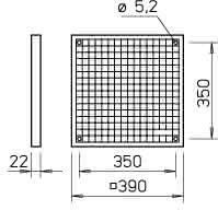 Helios G 355 Lüftungsgitter