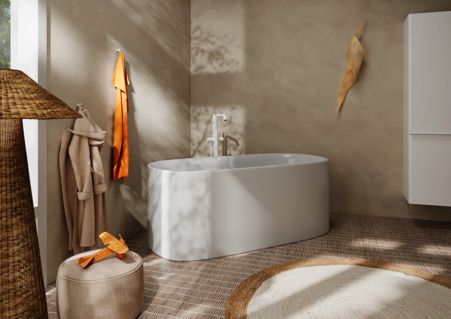 Hansgrohe Wannenmischer Tecturis S bodenstehend MW