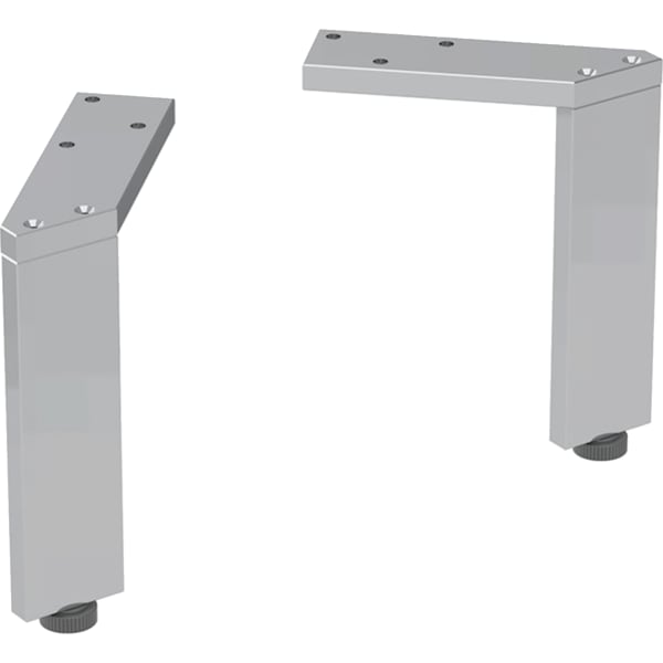 Geberit Set Füße schmal (2 St.), H:15cm hochglanz verchromt