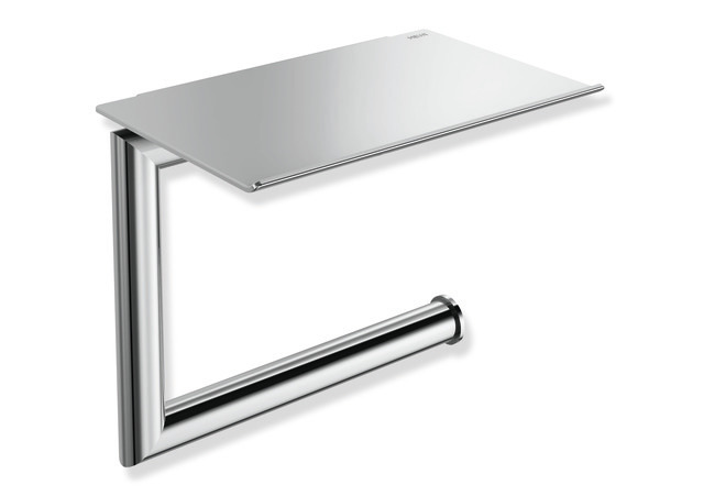 HEWI WC-Papierhalter m. Ablage chrom