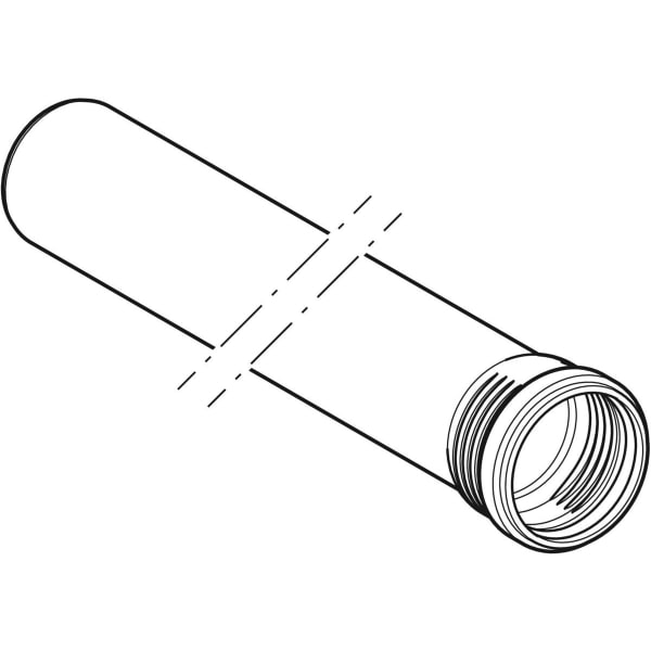 Geberit Silent-Pro Rohr mit Muffe d90mm L50cm