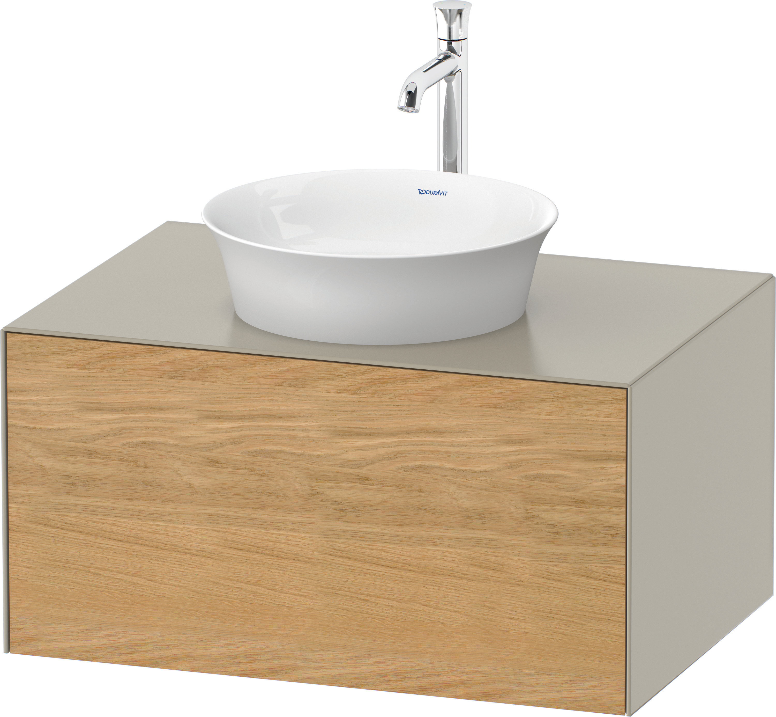 Duravit WTU White Tulip bodenstehend 751x350x410mm,Eiche N.M/Taupe Sdm