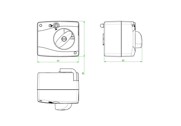 OVENTROP-Stellmotor 230 V (3-Punkt) für Regumat M3 DN 20/25/32 OVENTROP-Stellmotor 230 V (3-Punkt) für Regumat M3 DN 20/25/32
