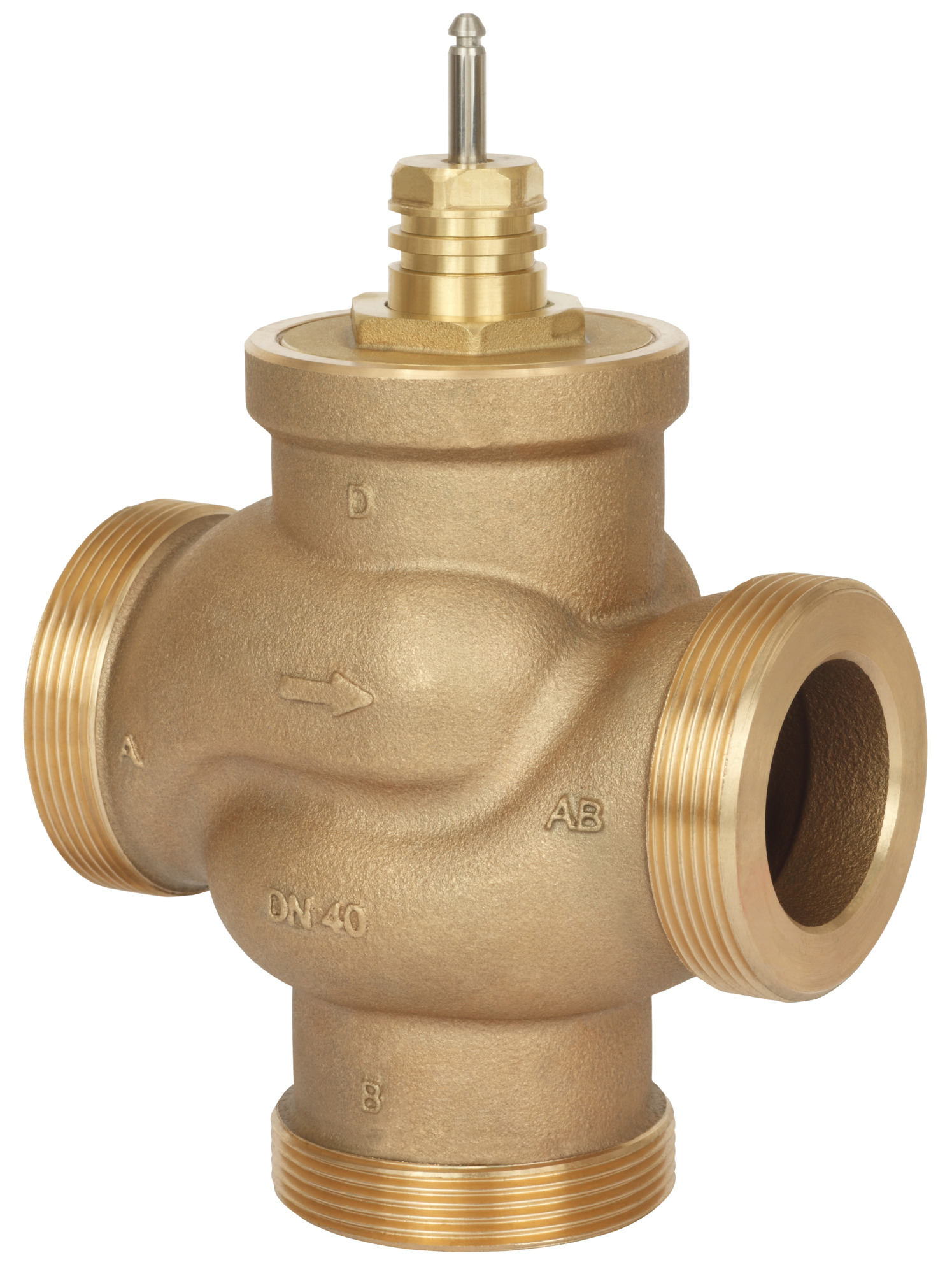 Danfoss 3-Wege VRB3 DN15 Kvs 0,63, PN16, RG5, Aussengewinde, G1"