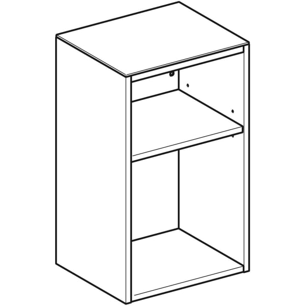 Geberit Smyle Seitenschrank, eckig, offen 36x60x29,9cm, lava