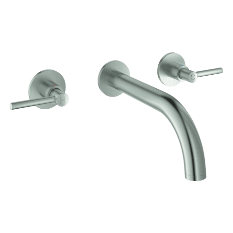GROHE 3-Loch-WT-Batterie Atrio 20662 Fertigmontageset Hebelgriff supersteel GROHE 3-Loch-WT-Batterie Atrio 20662 Fertigmontageset Hebelgriff supersteel