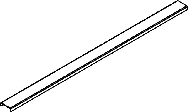 KR Kermi Rinnenabdeckung Line D4X 070 L 700 x B 45 x H 13 mm