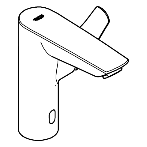 GROHE Hybrid-WT-Batt. Eurosmart 23975_3 M-Size Infrarot/manuell matt black