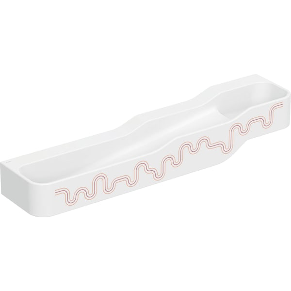 Geberit Bambini Spiel/Waschlandschaft B:180cm 4 Waschpl., tieferes B li, o. Hl., rot