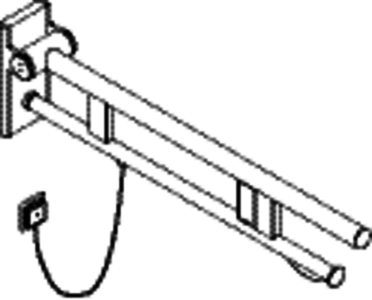 HEWI SK-Griff Duo (A),re,PRH,750,WC- Spül(E-Ausf.),schliff