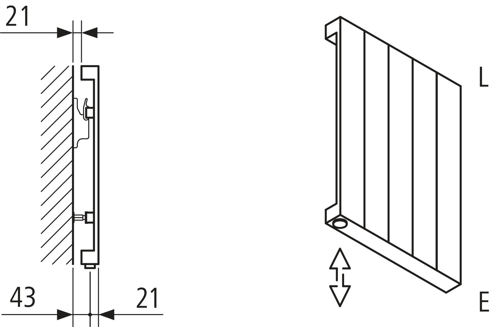 Kermi Heizwand HVN Typ10 BH1800x43x1050 QN1797, RAL9016, 6 bar, ANB12