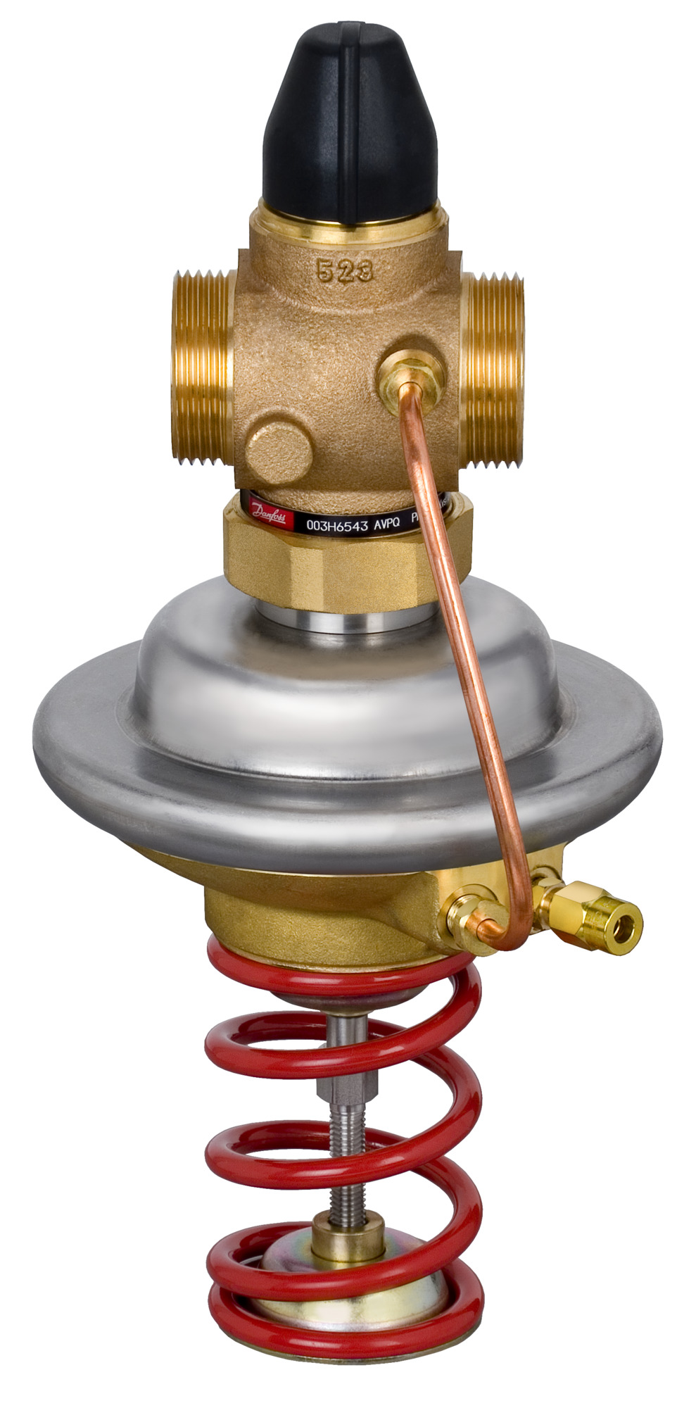 Danfoss Diff.Druck.+ V,stromreg.AVPQ DN25, Kvs 8,0, 0,3-2,0bar, G 11/4 A