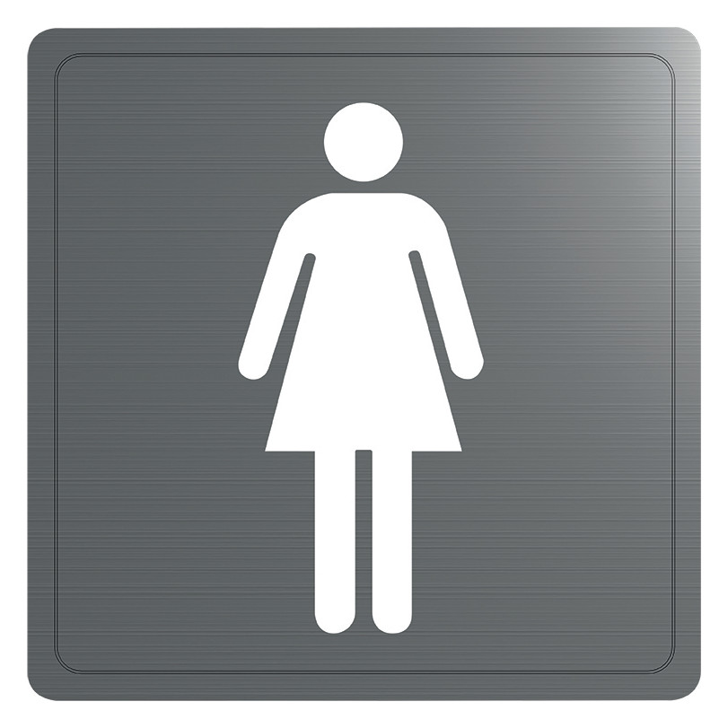 KD Wand Symbol Damen-WC Edst. 1.4301 satiniert (ex-0011410000) KD Wand Symbol Damen-WC Edst. 1.4301 satiniert (ex-0011410000)
